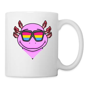 Pansexual Axolotl Gift - Mug - white - Right