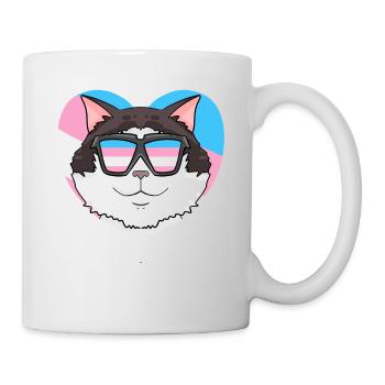 Transgenre Transsexuel Ragdoll Cat Gift - Mug blanc - blanc - Droite