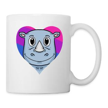 Bisexuell Nashorn Geschenk - Tasse - Weiß - Rechts