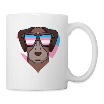 Transgender Transsexuell Pointer Hund Geschenk - Tasse - Weiß - Rechts