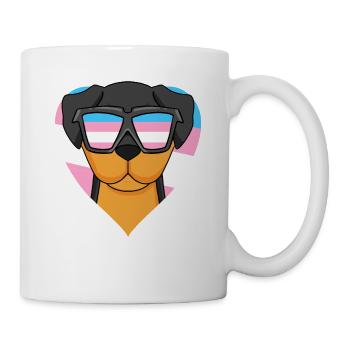 Transgender Transsexual Rottweiler Dog Gift - Mug - white - Right