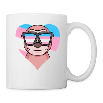 Transgender Transsexuell Faultier Geschenk - Tasse - Weiß - Rechts
