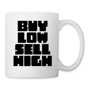 Acheter Low Sell High Funny Trading Investisseur Crypto - Mug blanc - blanc - Droite