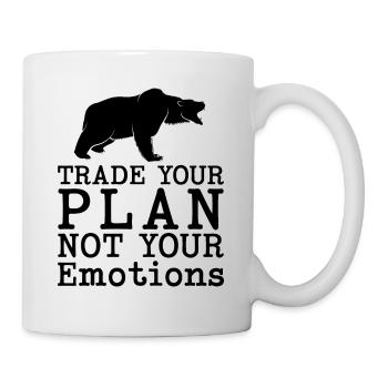 Trade Your Plan Not Your Emotions Bear Market - Mug - white - Right