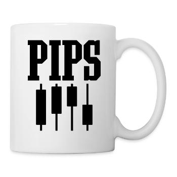 Pips Funny Forex Trader Trading Fan Odds - Mug - white - Right