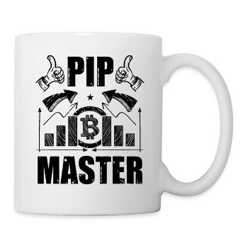 Pip Master Funny Forex Trading Crypto BTC Quote - Mug - white - Right