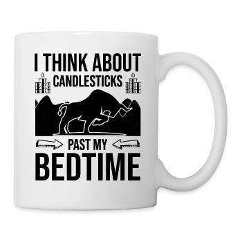 Je pense à Candlesticks Stock Forex Trader - Mug blanc - blanc - Droite