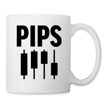Pips Funny Forex Trader Trading Fan Odds - Mug - white - Right