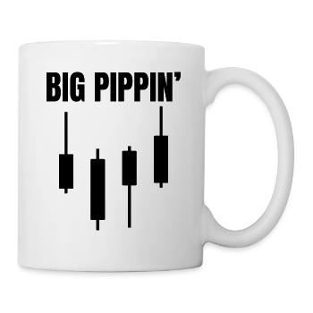 Big Pippin' Funny Forex Trader Memes Quote - Mug - white - Right