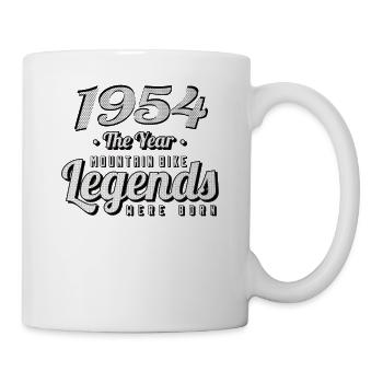 VTT-Mountainbiker 1954 Naissance Anniversaire VTT - Mug blanc - blanc - Droite