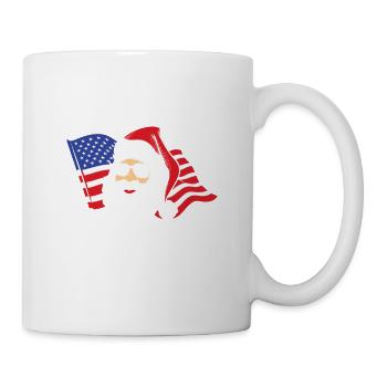 Drôle US Flag Summer Beach Vacances Noël En J - Mug blanc - blanc - Droite