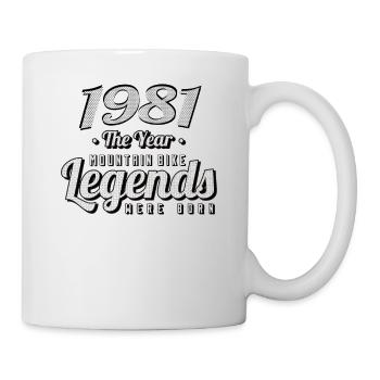 VTT-Mountainbiker 1981 Naissance Anniversaire VTT - Mug blanc - blanc - Droite