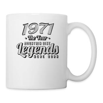VTT-Mountainbiker 1971 Naissance Anniversaire VTT - Mug blanc - blanc - Droite