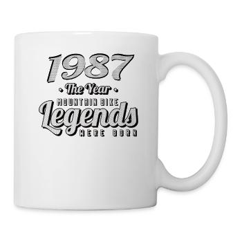 VTT-Mountainbiker 1987 Naissance Anniversaire VTT - Mug blanc - blanc - Droite