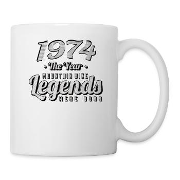 VTT-Mountainbiker 1974 Naissance Anniversaire VTT - Mug blanc - blanc - Droite