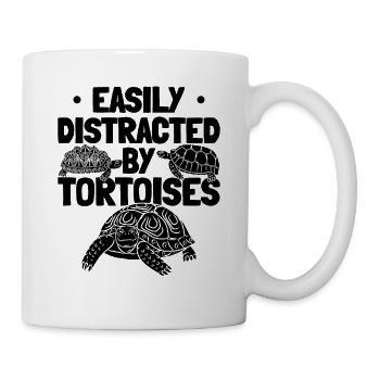 Tortue terrestre Tortues souriantes se laissent aller - Mug blanc - blanc - Droite