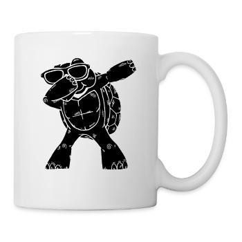 Dabbing Turtle Sea Turtle Lover Un cool - Mug blanc - blanc - Droite