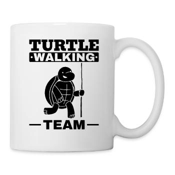 Turtle Walking Team Outdoor Hiking Mountain Funny - Mug - white - Right