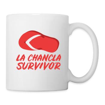 La Chancla Survivor Spanish Mexican La - Mug - white - Right