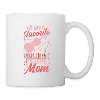 Mein Lieblingsgeiger Nennt Mich Mama-musiker-musik - Tasse - Weiß - Rechts