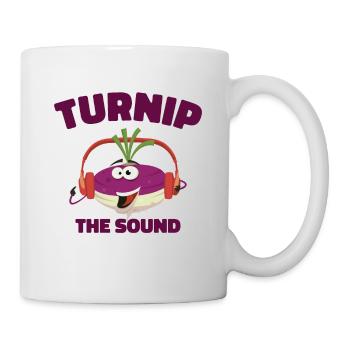 Music Turnip Party Music Lover Vegetable - Mug - white - Right