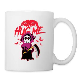 Hug Me Classic Skull of Death Creepy Skeleton - Mug - white - Right