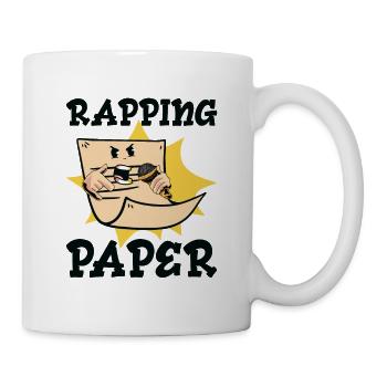 Music Rapping Musician Rapper Paper Songs - Mug - white - Right