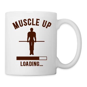Street Workout Muscle Up Humor Sport Bodybuilding - Mug - white - Right