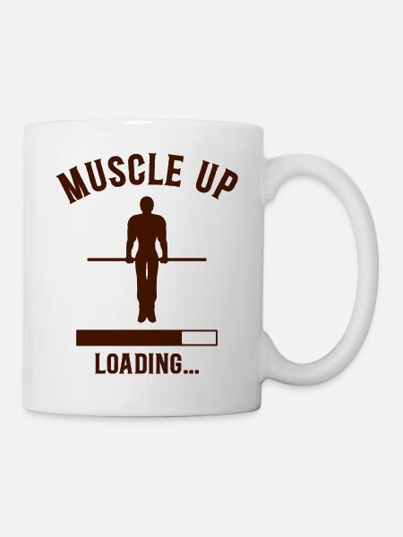 Street Workout Muscle Up Humour Sport Musculation - Mug blanc - blanc