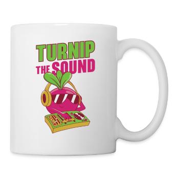 Music Turnip Party Music Lover Vegetable - Mug - white - Right