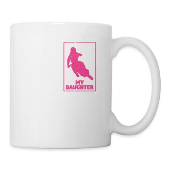 Ta fille Ma fille Drôle de maman motocross - Mug blanc - blanc - Droite