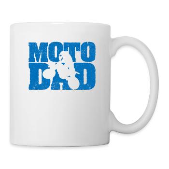 Moto Dad Dirt Bike Motocross Biker Motorcycle - Mug - white - Right