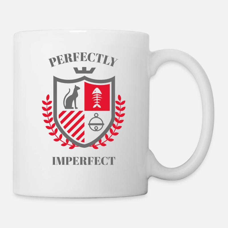Wappen- Cat - Tasse - Weiß