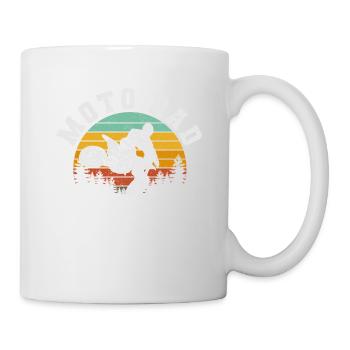 Dirt Bike Motocross Biker Motorrad Outdoor-Fahrer - Tasse - Weiß - Rechts