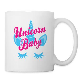 Unicorn Baby Cool Unicorn Designs T-Shirt Present - Tasse - Weiß - Rechts