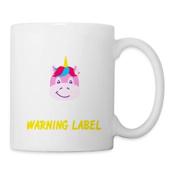 J’ai les cheveux roux Drôle de licorne Designs Thé - Mug blanc - blanc - Droite