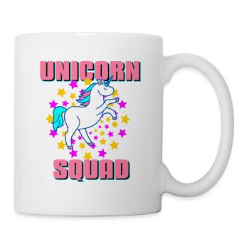 Unicorn Squad Awesome Dazzling T-Shirt Present - Mug - white - Right