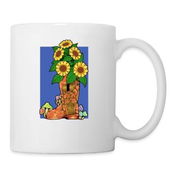 Feenhaus im Gummistiefel - Fairyhouse - Tasse - Weiß - Rechts