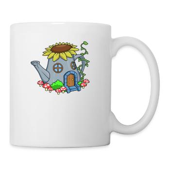 Maison de fée dans l’arrosoir - Fairyhouse - Mug blanc - blanc - Droite
