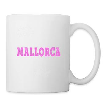 Mallorca Sommer Sonne Strand Meer Palmen Urlaub - Tasse - Weiß - Rechts