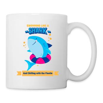 Learn to swim Swimming Like A Shark And - Mug - white - Right