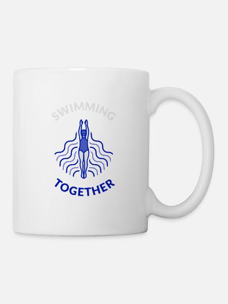 Schwimmverein Swimming Together - Tasse - Weiß