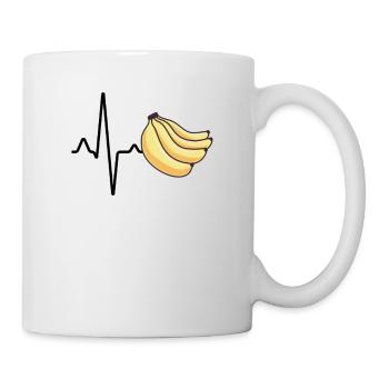 Banana Heartbeat - Mug blanc - blanc - Droite