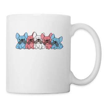 Transgender Flag French Bulldog Pride LGBTQ Dogs - Mug - white - Right