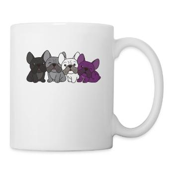 Asexual Flag French Bulldog Pride LGBTQ Dogs - Mug - white - Right