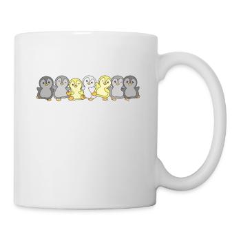 Demigender Flag Pride PINGOUIN MIGNON LGBTQ - Mug blanc - blanc - Droite