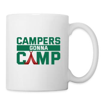 Camper auf dem Weg ins Camp - Tasse - Weiß - Rechts