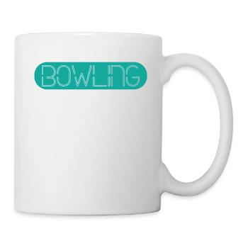 Klassisches Bowling - Tasse - Weiß - Rechts