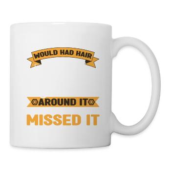 Si le trou avait des cheveux | | de cadeaux mécaniques - Mug blanc - blanc - Droite