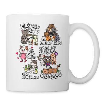 Cute Funny Cat Pun | Cute cat - Mug - white - Right